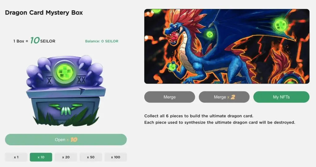 Collect 6 dragon card pieces on Kryptonite