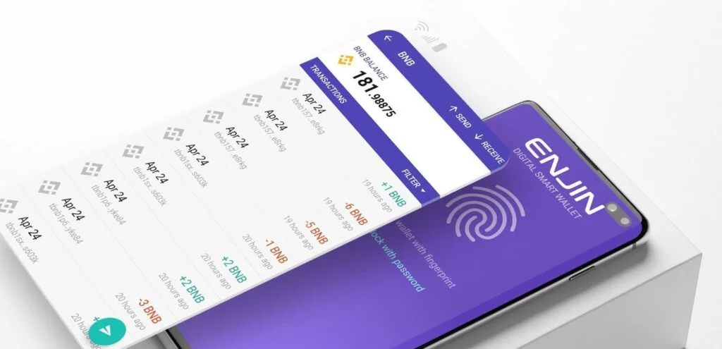Hot wallet: Enjin mobile wallet