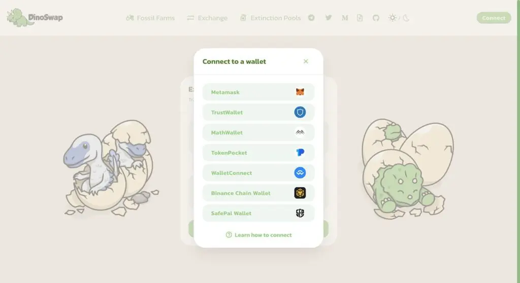 Dinoswap Polygon wallet