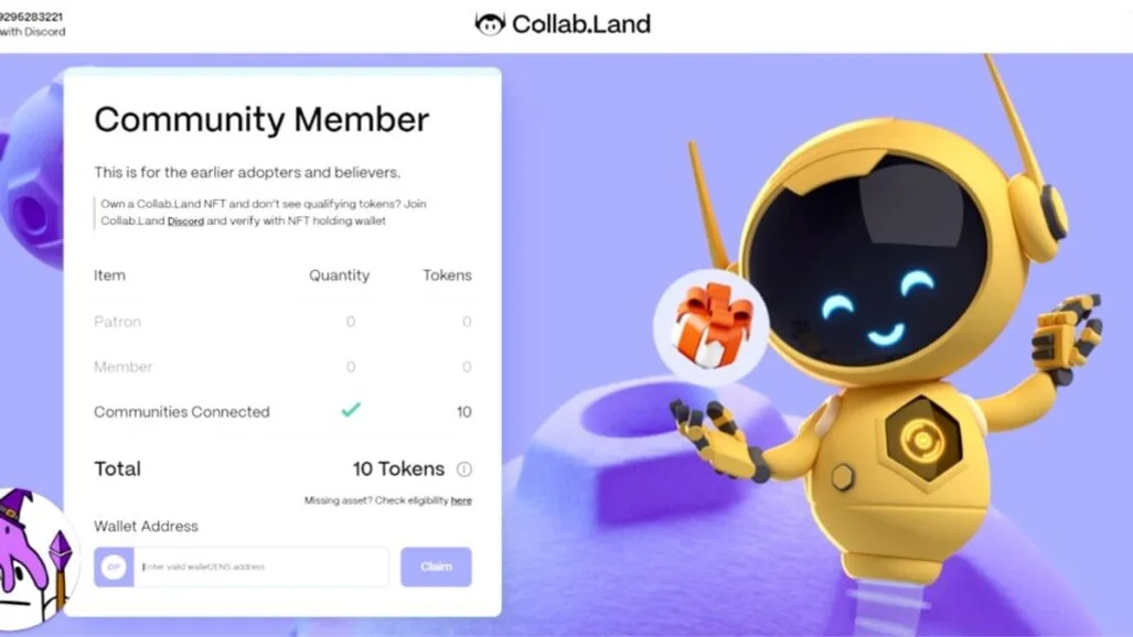 How to claim your $COLLAB tokens