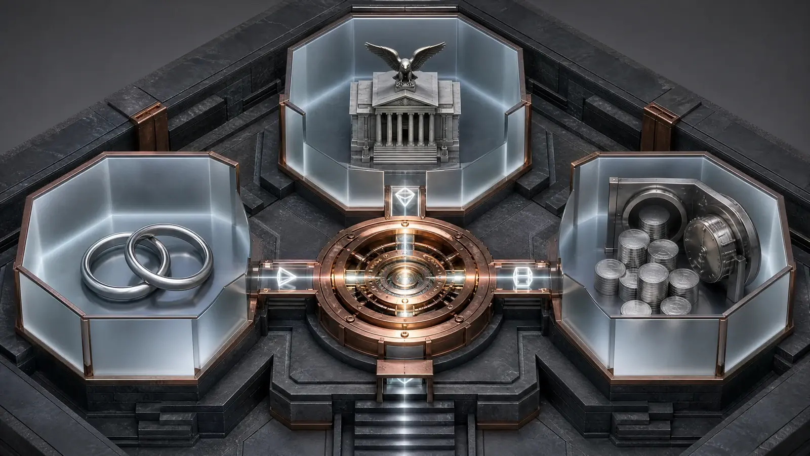 Private financial applications synchronizing one transaction through the Canton Network