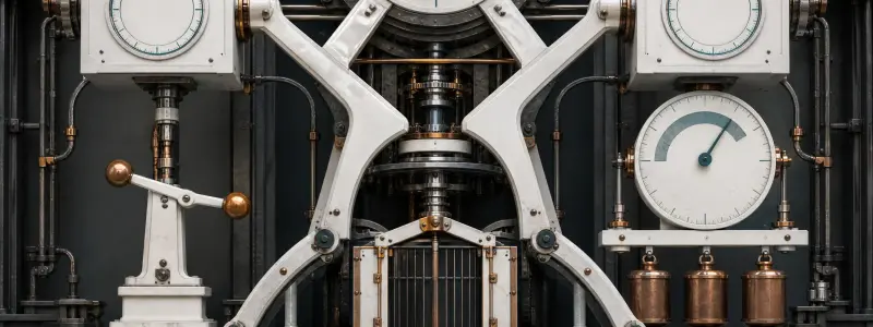 Forked prediction machine comparing a simple two-position lever with a calibrated fair-value dial and cost weights