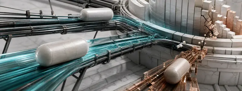 Order and cancellation capsules racing through different network paths toward a moving order book as a stale quote breaks