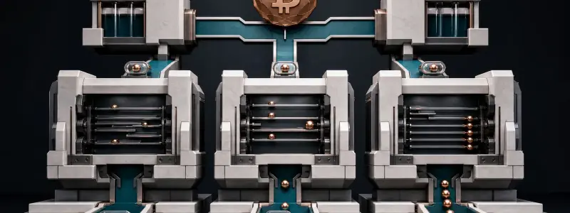 One Bitcoin order splitting into three exchange machines with different queues and fill outcomes