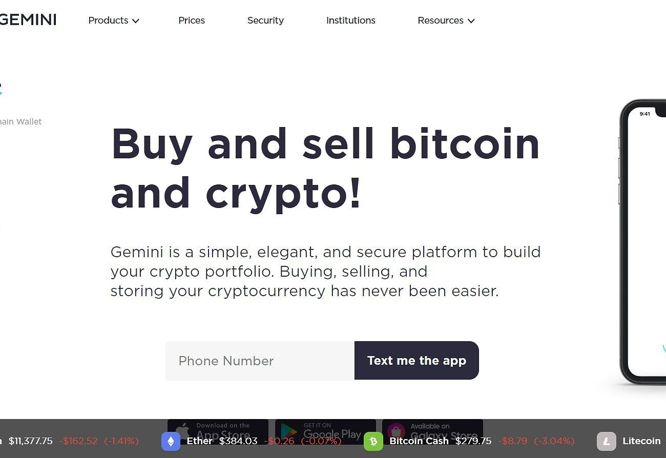 Gemini exchange features