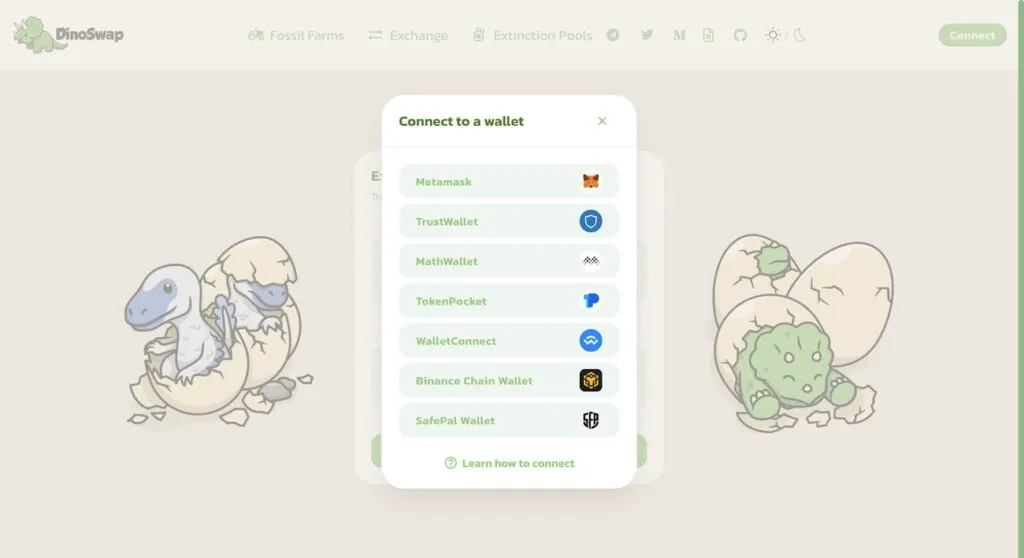 Dinoswap Polygon wallet