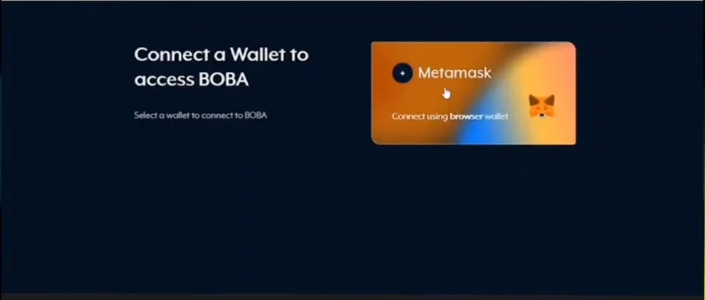 connect to Boba Network using Metamask