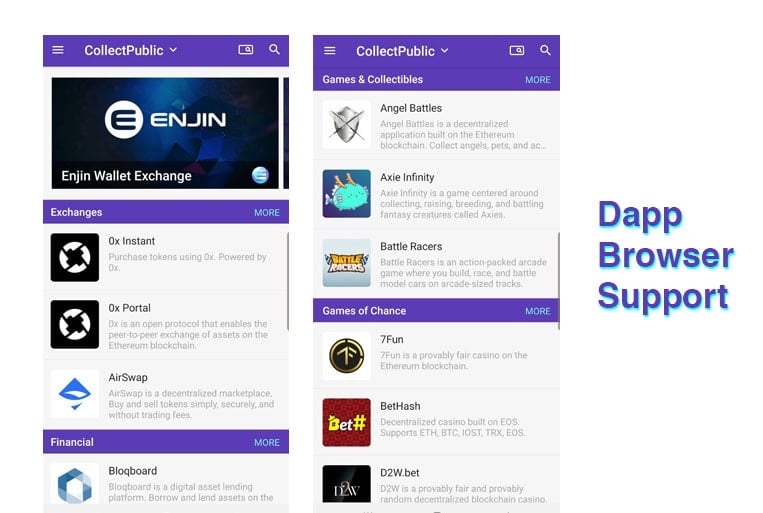 Enjin Dapp Browser Support