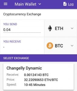 Enjin Wallet Exchange Interface