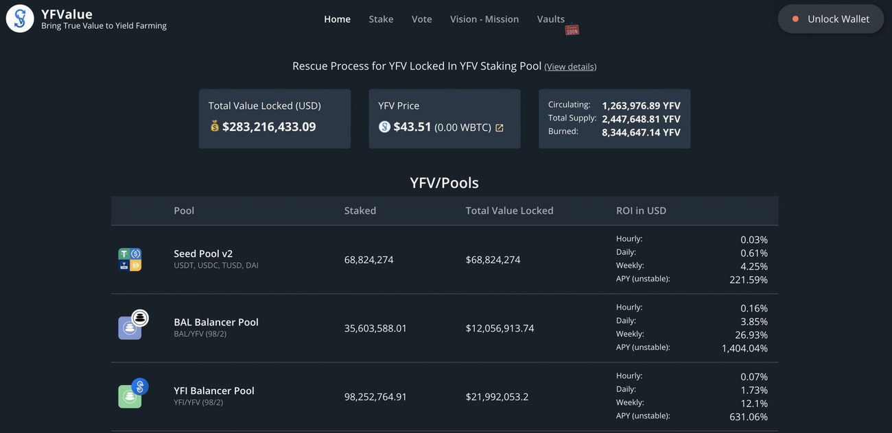 yfv binance listing