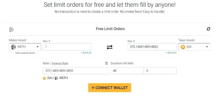 Place limit order